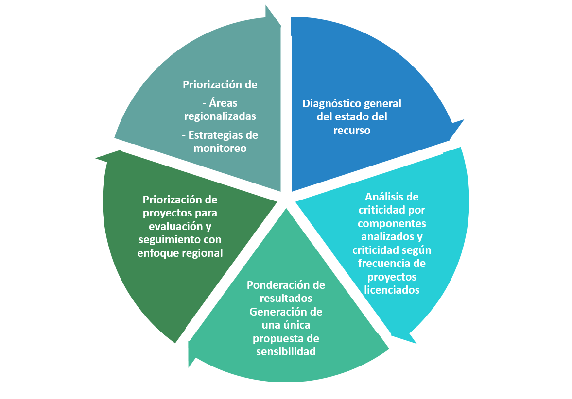 Proceso proceso de la metodologia de sensibilidad ambiental regional